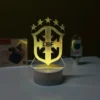 GearUP Acrylic Multicolor Night Lamp (Brazil Logo)