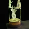 GearUP Acrylic Multicolor Night Lamp (Deer)